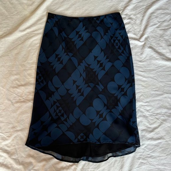 Vintage 90s Y2k Express Chiffon Slip Skirt - Picture 1 of 3